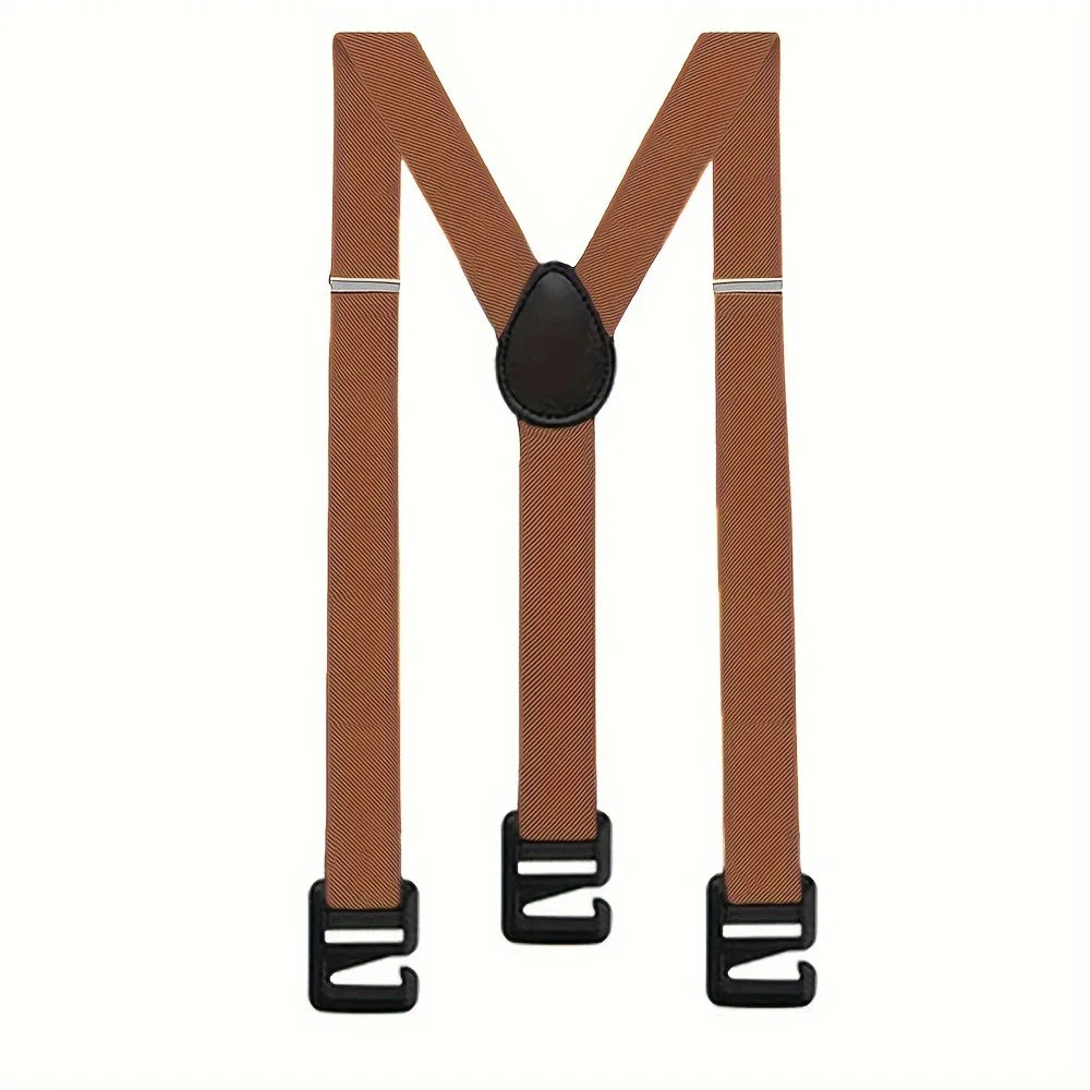 Unisex Adjustable Suspender Straps Heavy Duty Elastic Belt for Hiking - 12