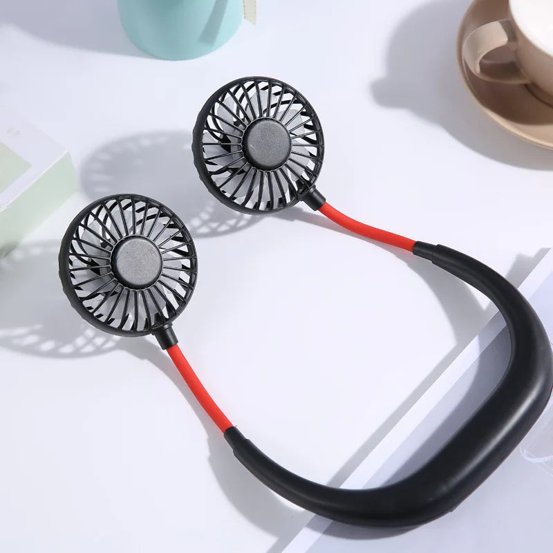 SARMOCARE Portable USB Neck Fan Rechargeable Hands Free Sports Cooler