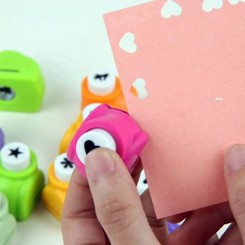 Mini Scrapbook Hole Punch Set DIY Embossing Cutter for Paper Crafts - 2