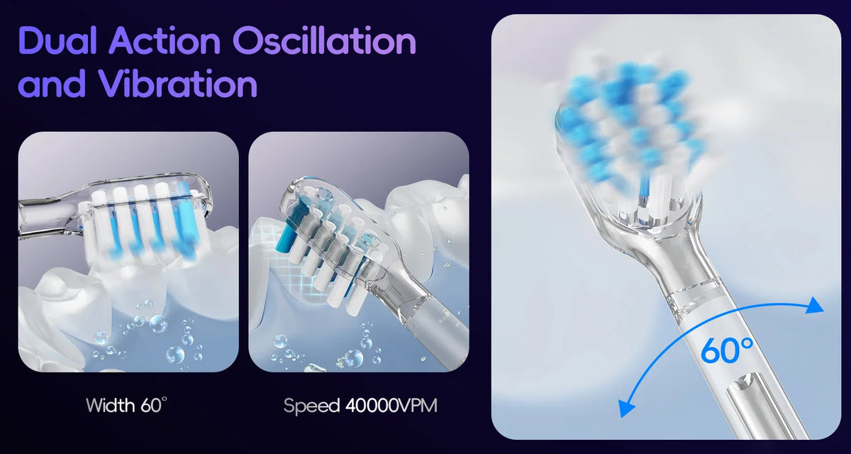 Mornwell Portable Water Flosser & Electric Toothbrush Combo