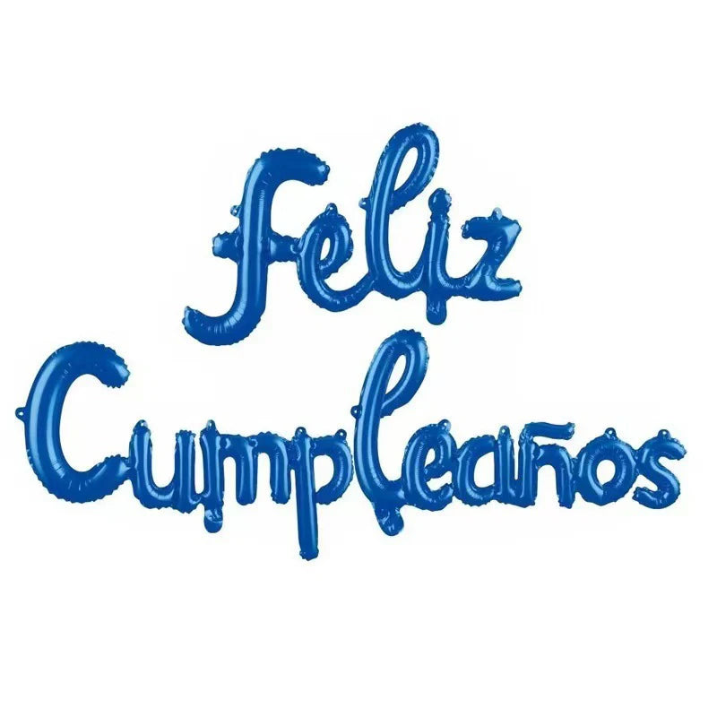 16 Inch Spanish Happy Birthday Foil Balloon Set Party Decoration - 13