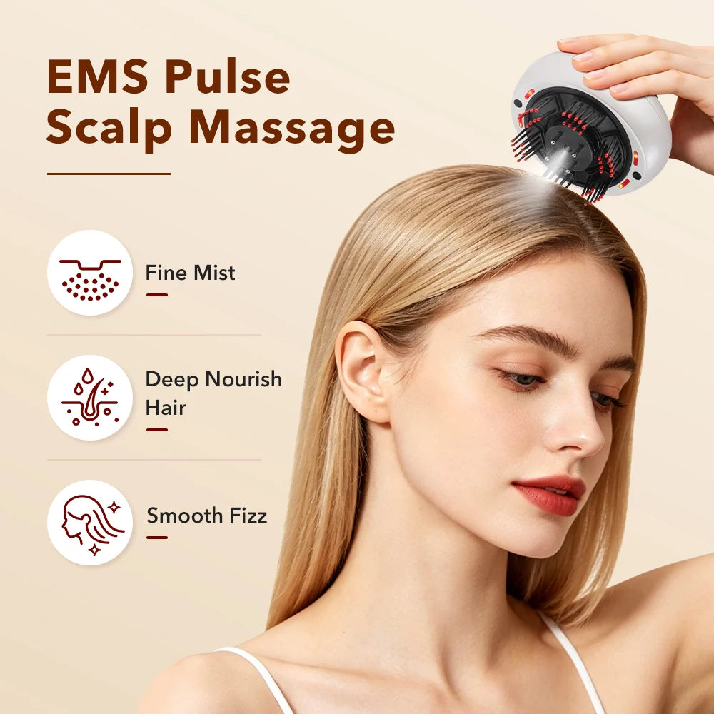 Electric Spray Massage Comb Hair Oil Applicator Scalp Massager