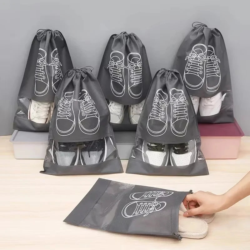 Portable Shoe Storage Bags Waterproof Travel Organizer Pouches - 9