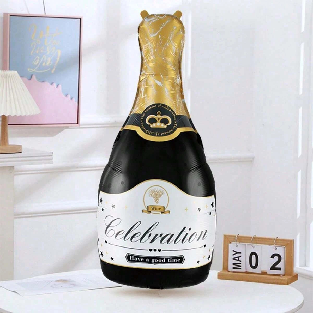Large Champagne Bottle Foil Balloon Party Decoration - 5
