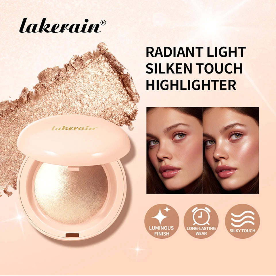 Waterproof Shimmer Highlighter Powder Natural Glossy Effect Makeup - 7
