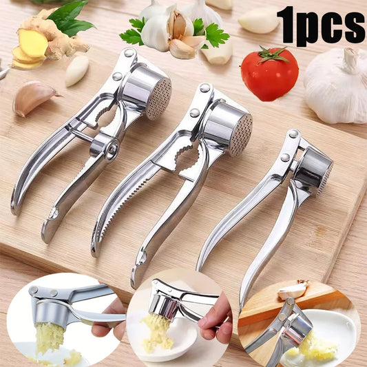Zinc Alloy Garlic Press Crusher Mincer Kitchen Tool Manual Smasher