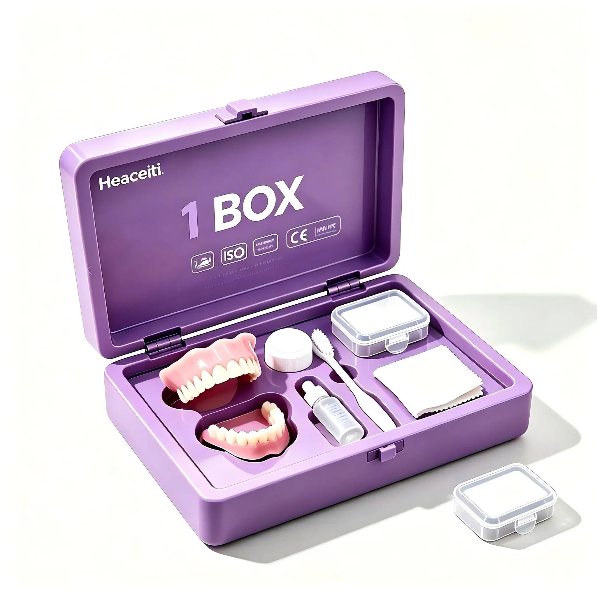 Instant Smile Veneers Upper Lower Teeth Set Denture Kit - 10