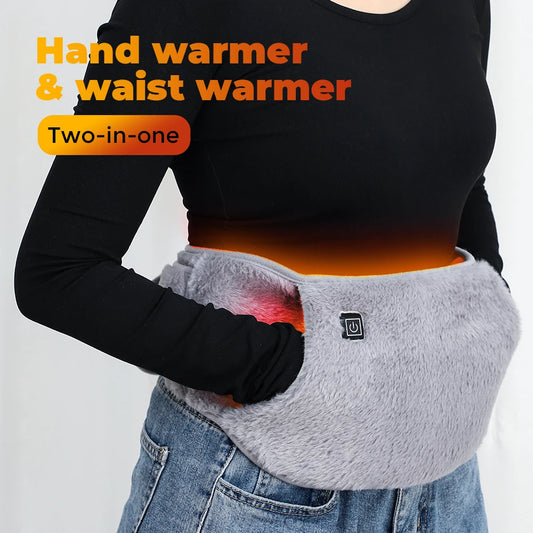 Electric Hand Warmer and Waist Heating Belt USB Rechargeable