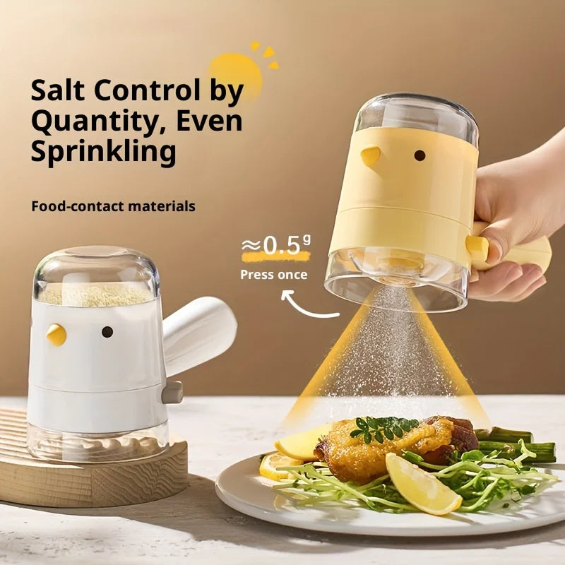 Bird Shaped Quantitative Salt Dispenser Precise Seasoning Control Jar