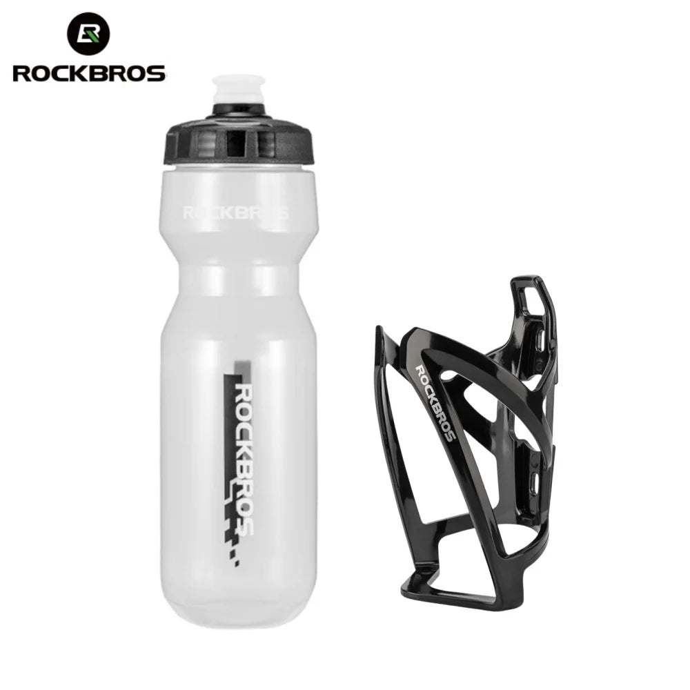ROCKBROS Cycling Water Bottle and Bike Cage Set 750ml Sports Kettle