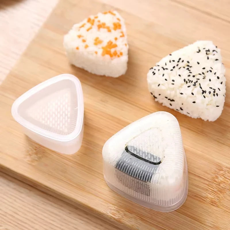 2pc Triangle Sushi Onigiri Mold Set Rice Ball Press Maker Bento Tool