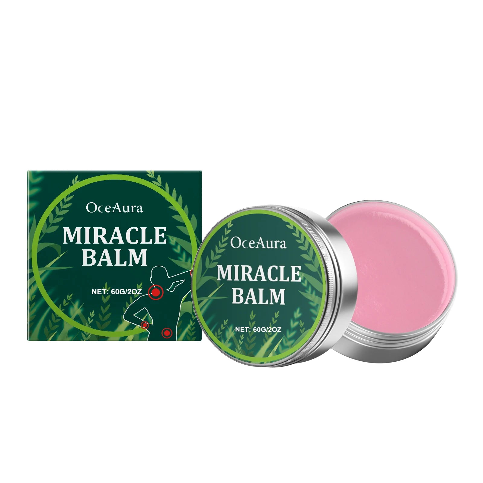 OceAura Herbal Body Massage Balm Miracle Muscle & Joint Relief Cream - 15