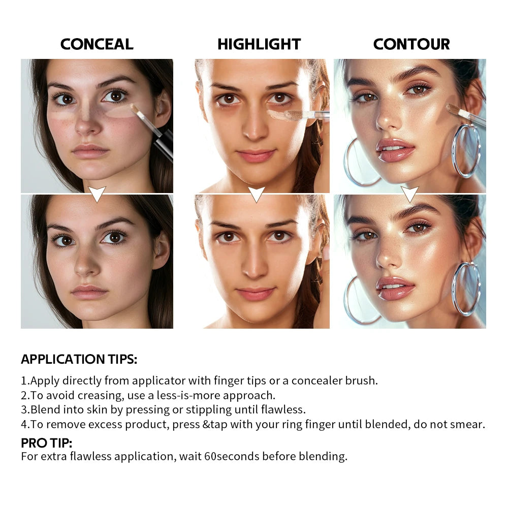 Multi Use Sculpting Concealer Waterproof Long Lasting Face Makeup