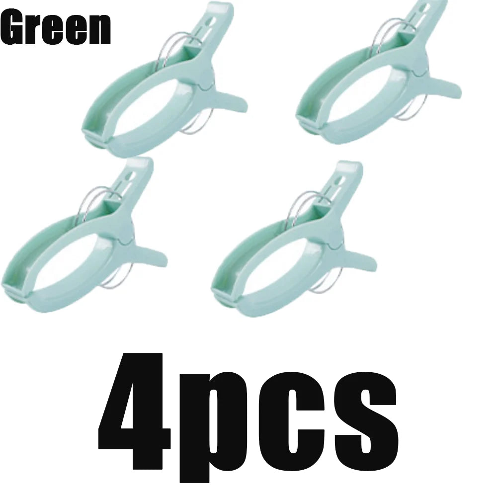 Large Beach Towel Clips Heavy Duty Non Slip Plastic Lounger Pegs