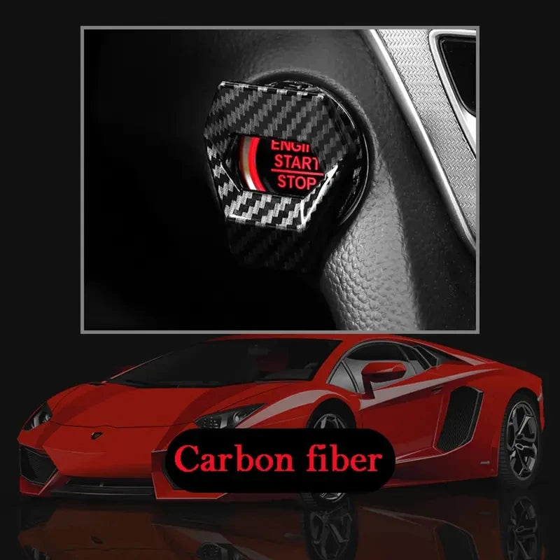 Car Engine Start Stop Button Cover Ignition Switch Protector Flip Cap - 15