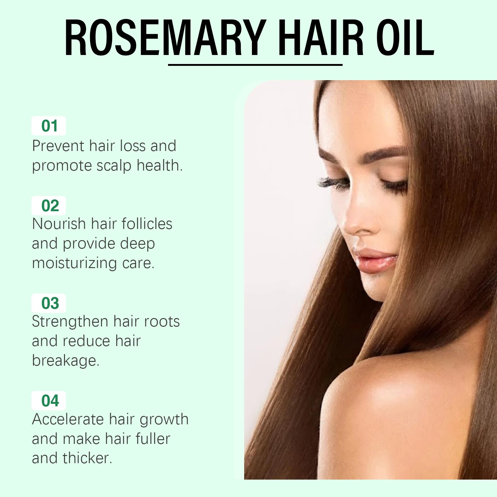 Rosemary Hair Growth Oil Scalp Treatment & Hair Loss Serum - 9