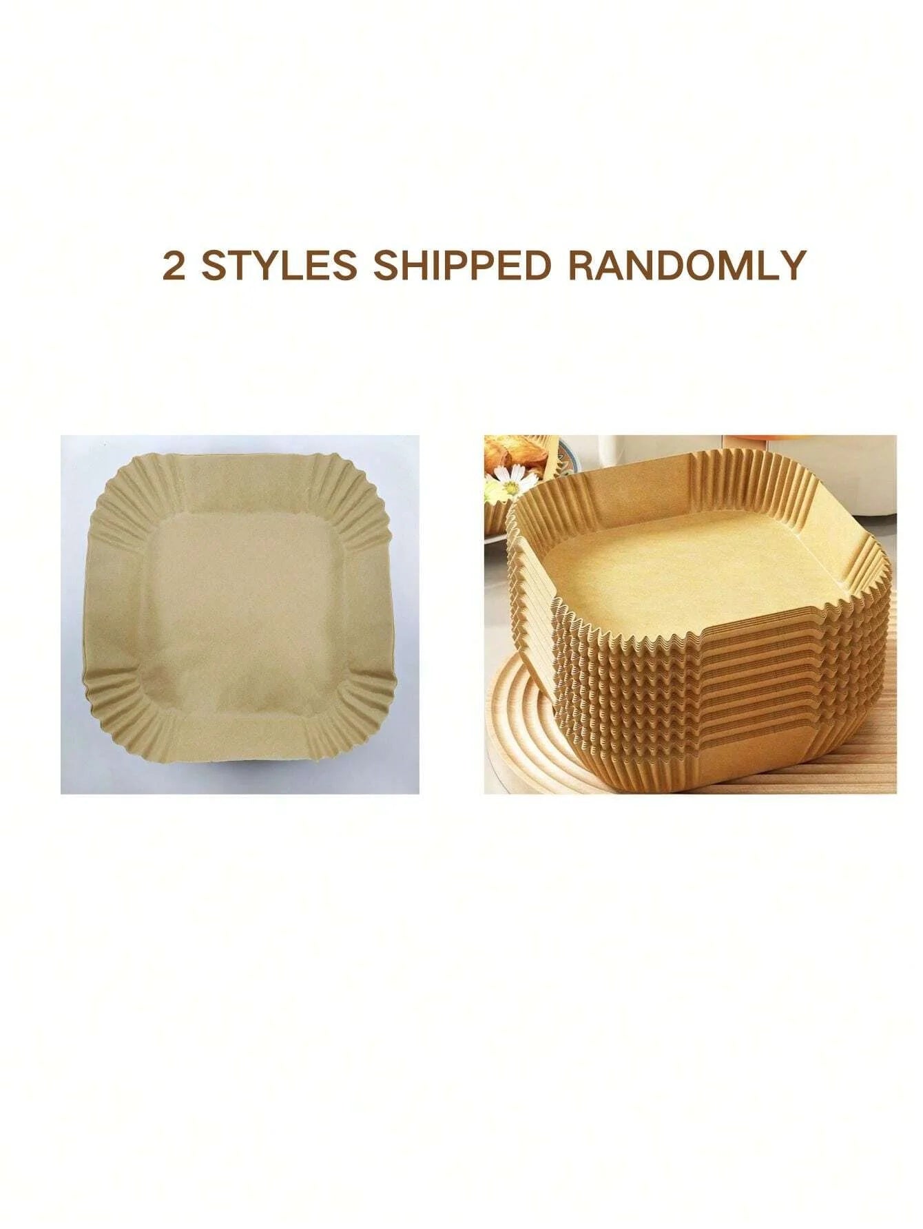 Disposable Air Fryer Paper Liners Non Stick Baking Parchment Mats - 9