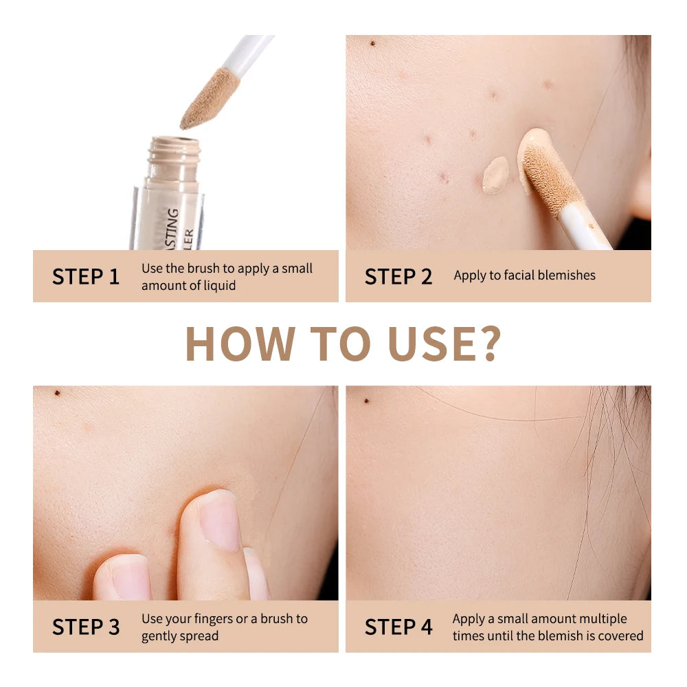 Long Lasting Full Coverage Liquid Matte Concealer Makeup