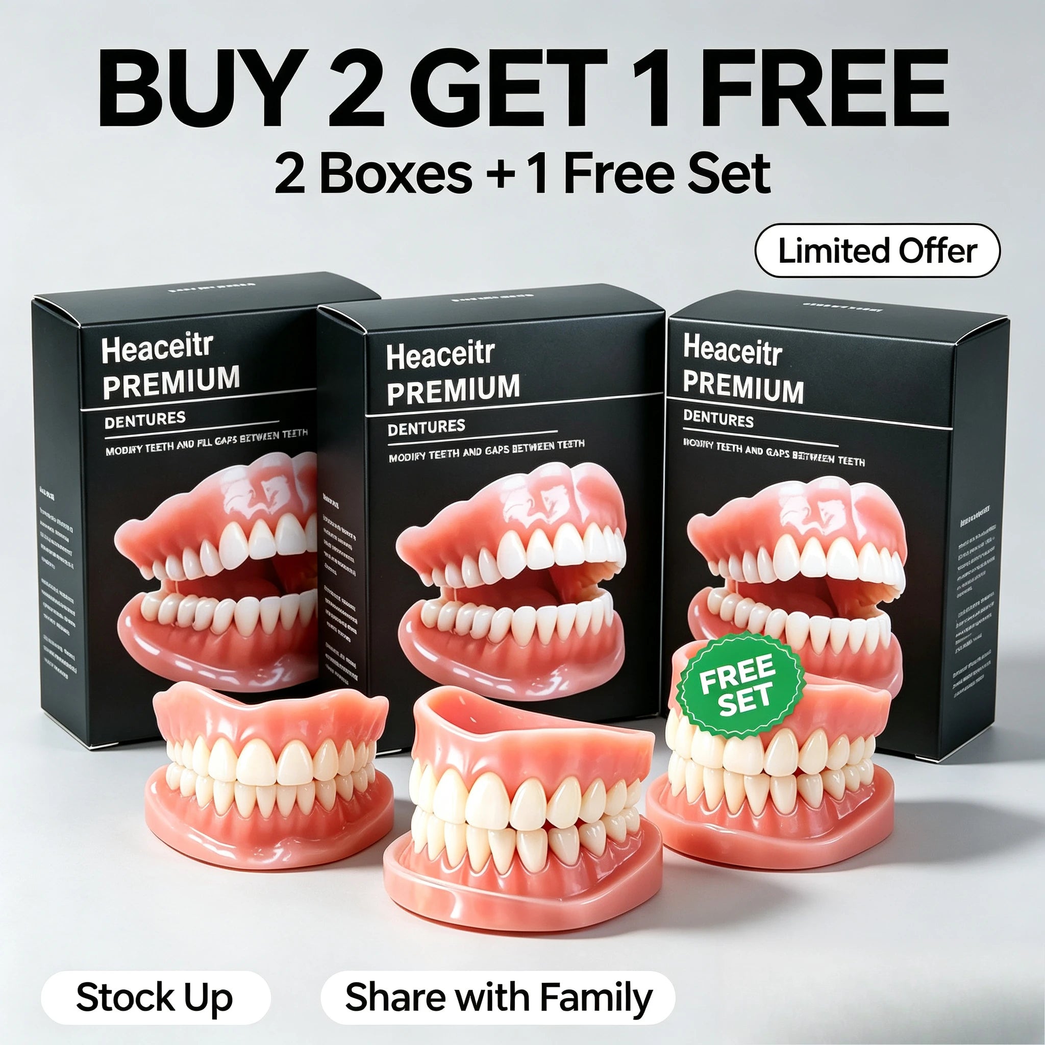 Slim Custom Fit Dentures Boil to Shape Comfort Denture - 9