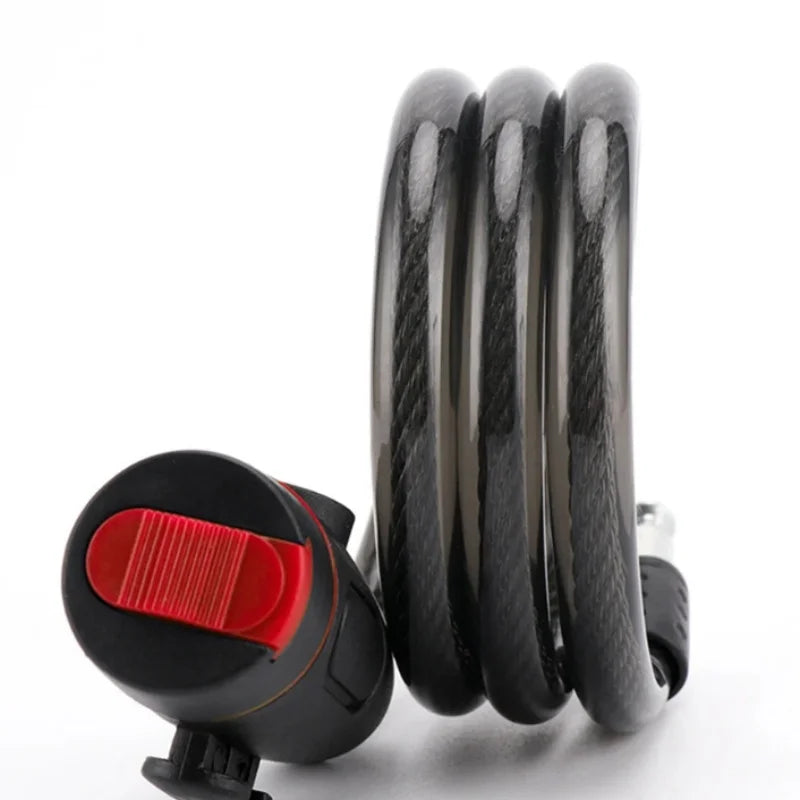 Heavy Duty Bike Steel Cable Lock with Mounting Bracket Anti Theft Security - 3