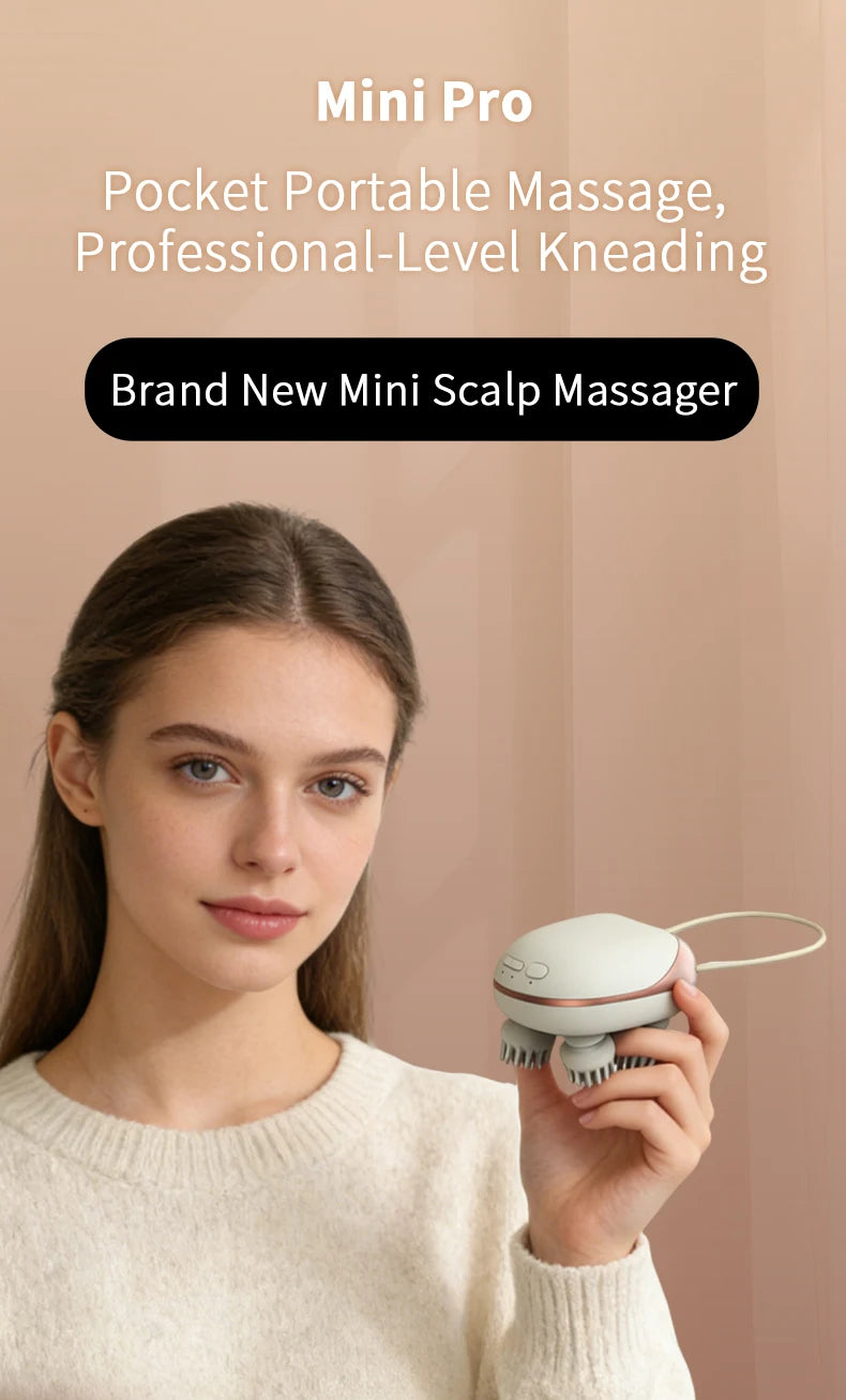 Cordless EMS Scalp Massager Electric Head Massager Body Scratcher