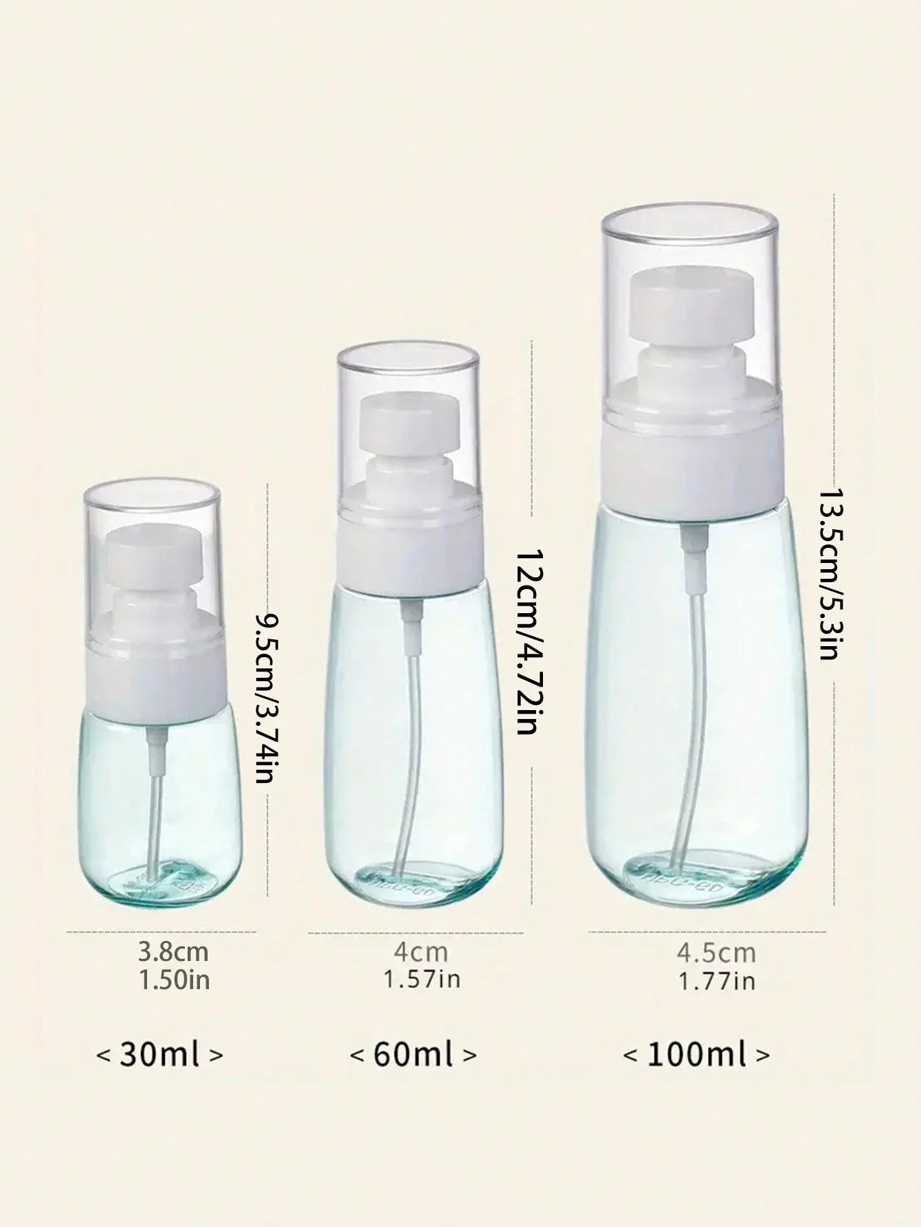 Portable Refillable Spray Bottle Mist Atomizer for Travel and Cosmetics