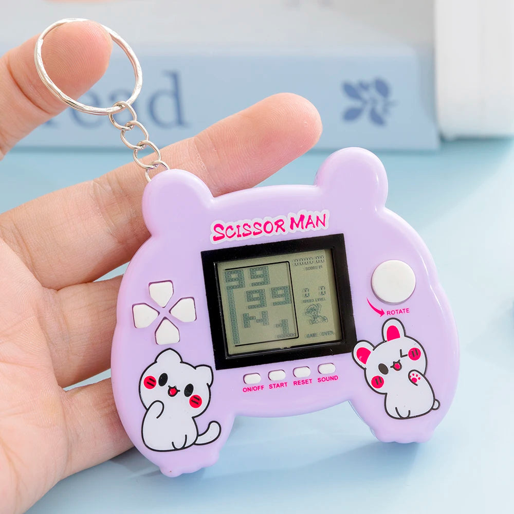 Electronic Virtual Pet Game Keychain Nostalgic Digital Animal Toy