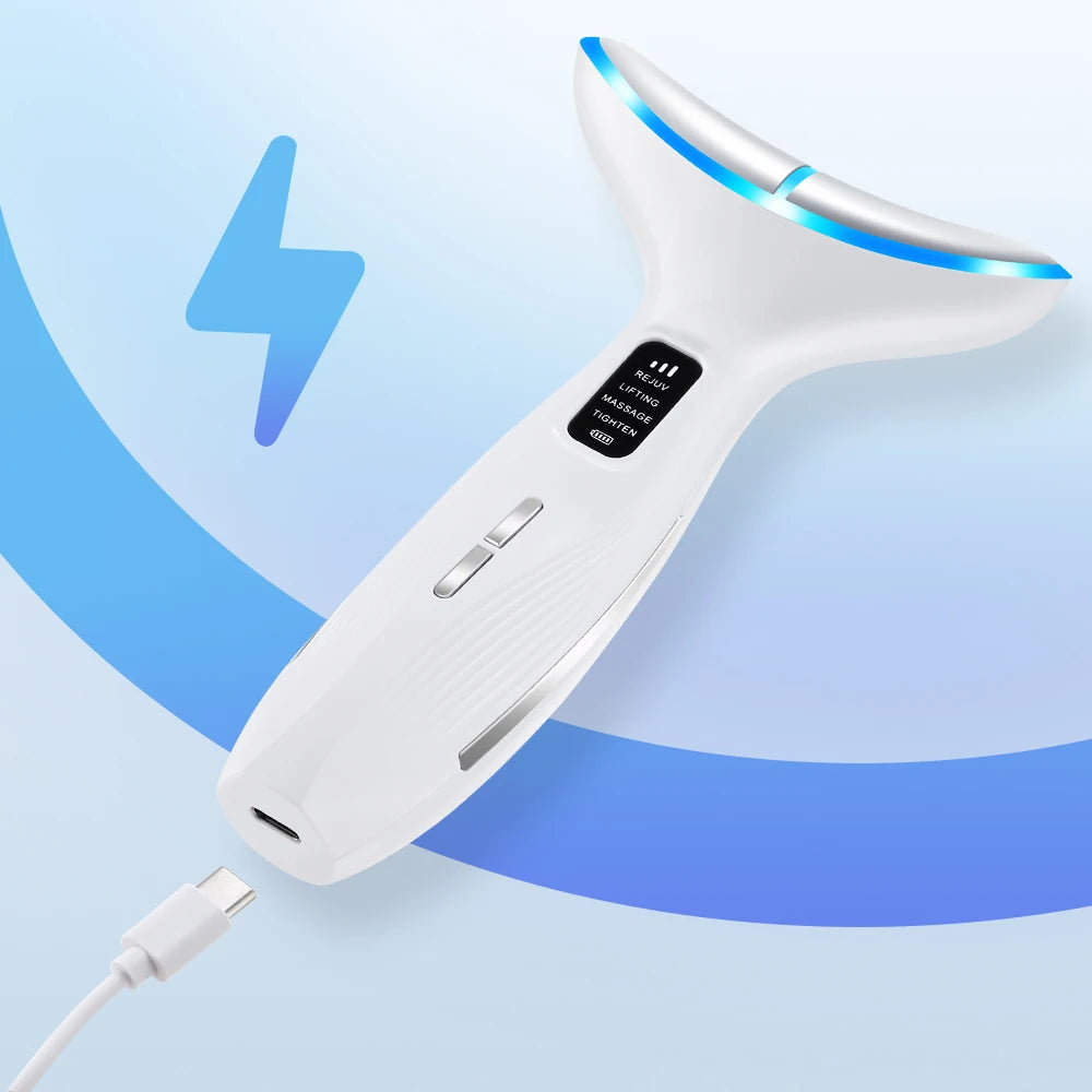 LED Neck Beauty Instrument Face Lifting Massager