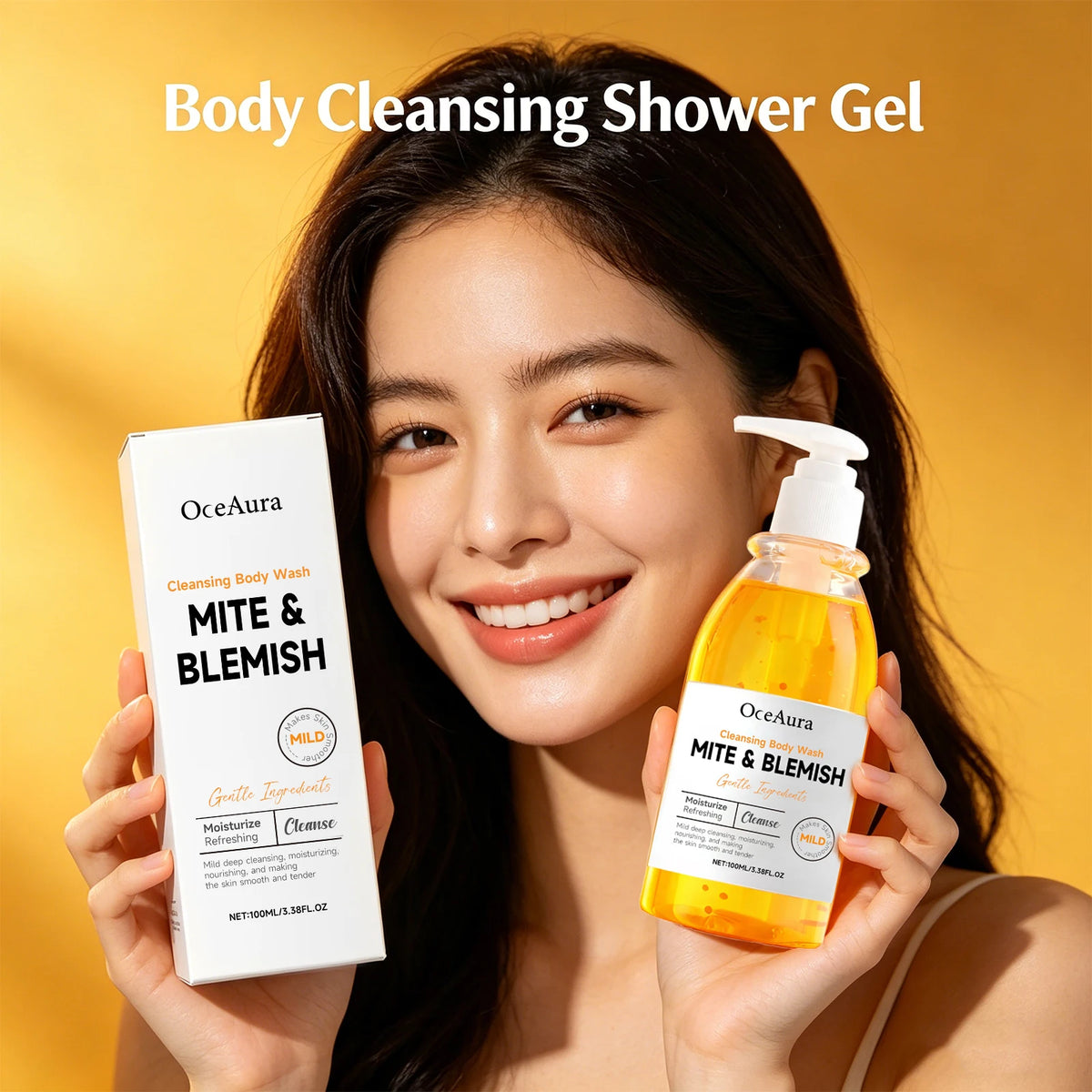 Anti Mite Acne Control Cleansing Body Wash Shower Gel