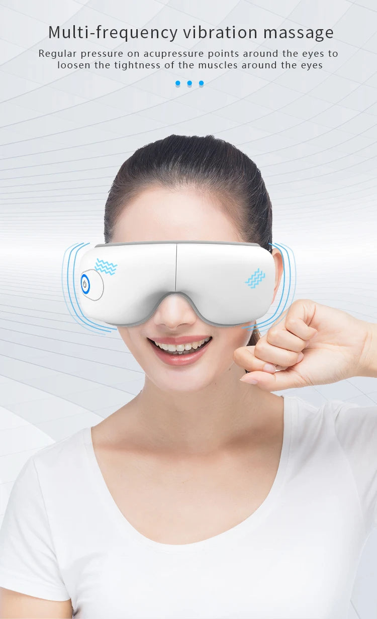 VIMYSHOW Rechargeable Air Pressure Eye Massager & Vibration Mask