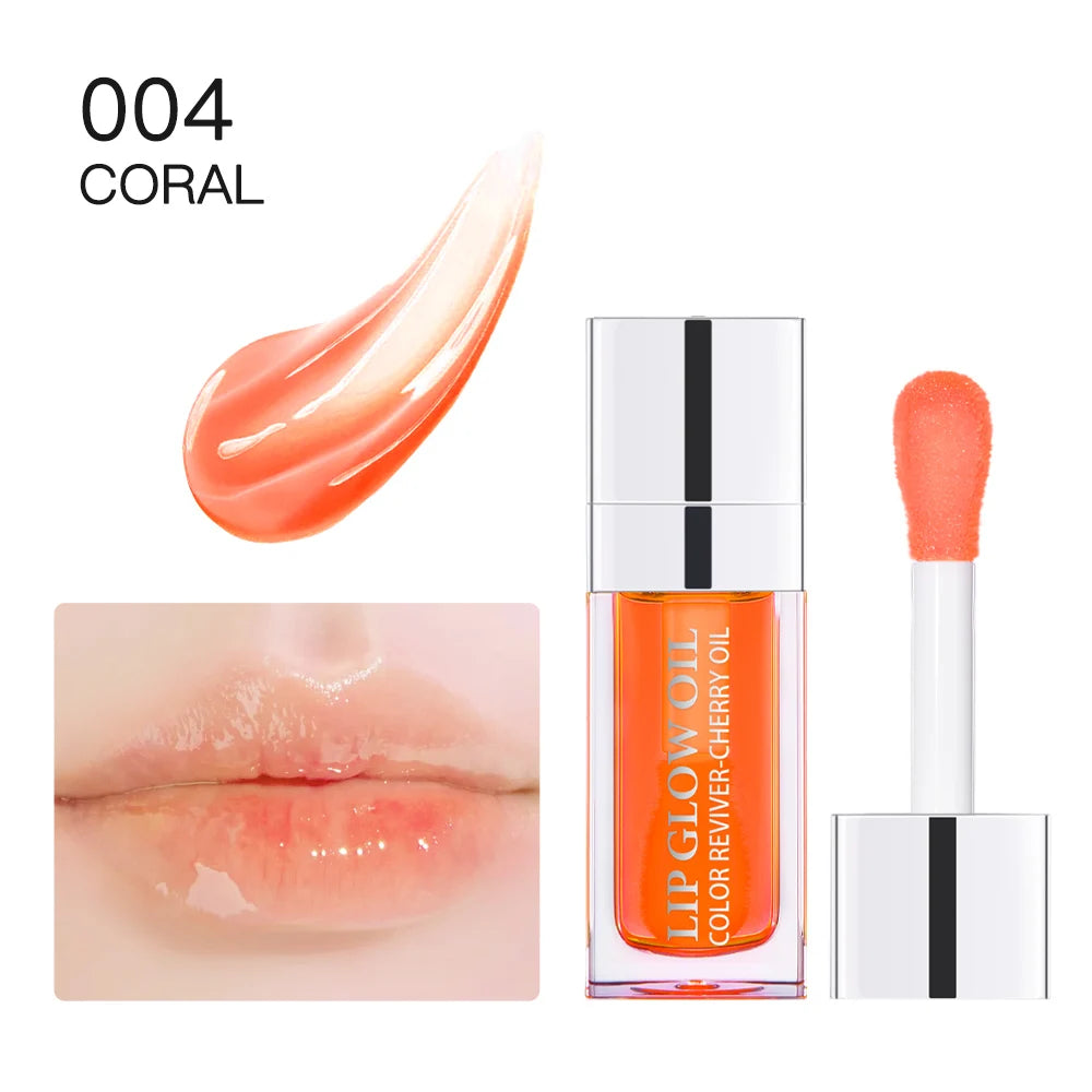 Lip Oil Plumping Gloss Crystal Jelly Moisturizing Tinted Lip Plumper - 31