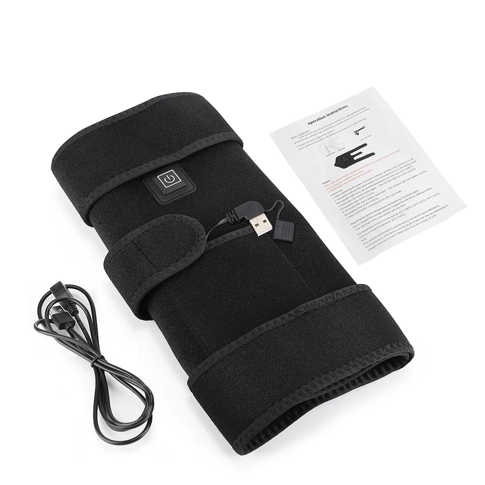 Red Light Knee Wrap Heated Brace USB Electric Pad