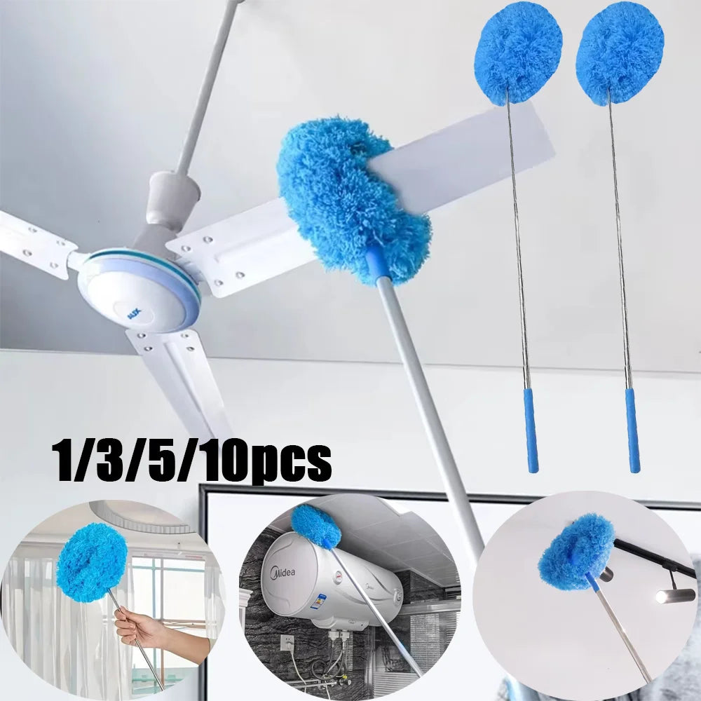 Microfiber Ceiling Fan Duster with Extendable Handle Cleaning Tool - 1