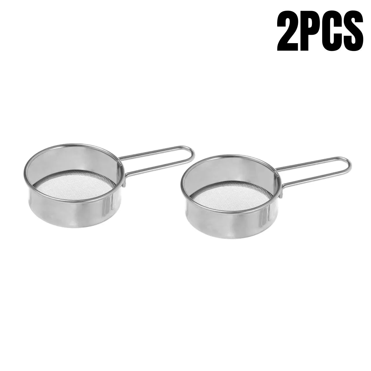 Stainless Steel Flour Sieve Fine Mesh Strainer Baking Powder Sifter - 15