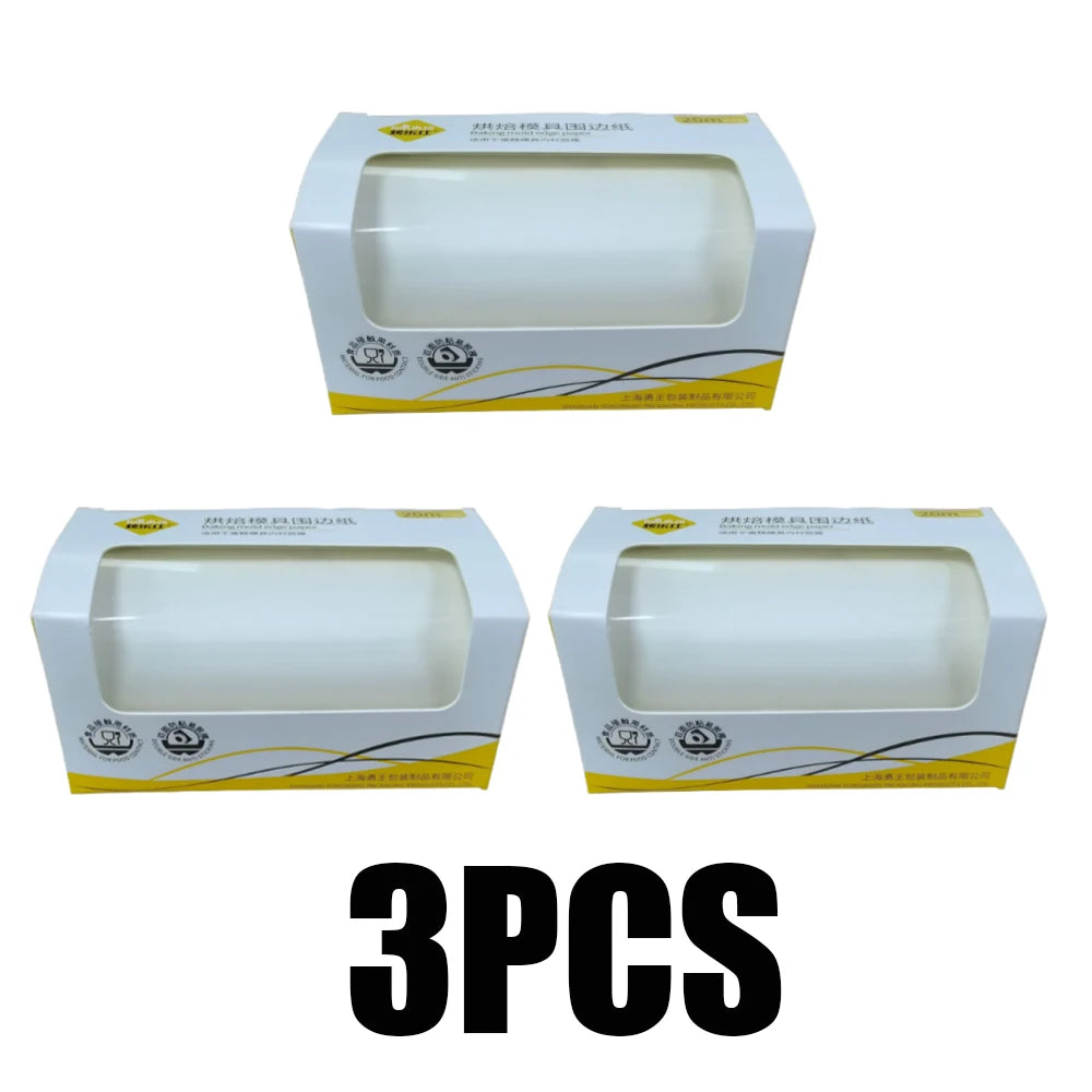 Non-Stick Baking Parchment Paper Roll for Cake Pan Liner and Air Fryer - 12