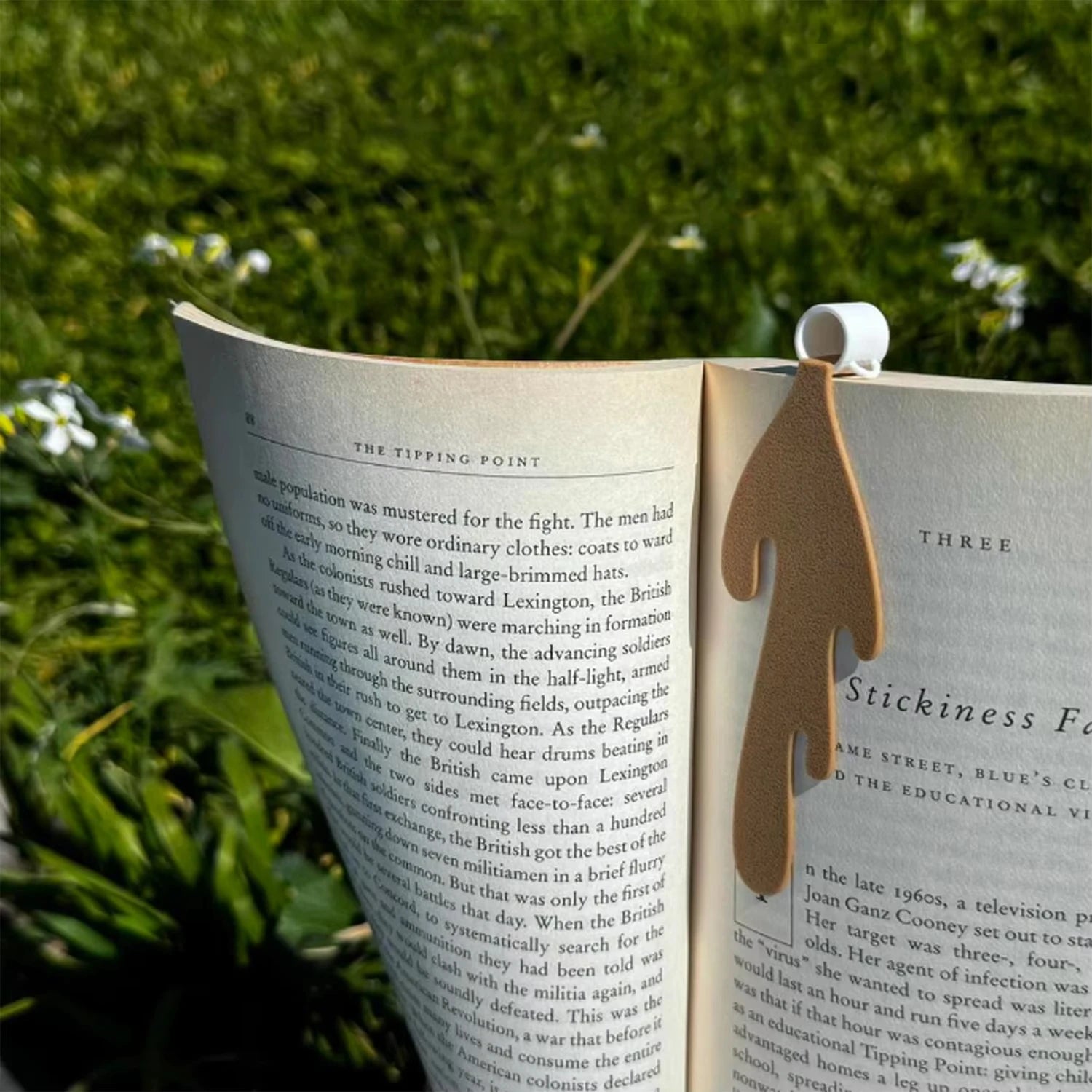 Spilled Coffee Bookmark Unique Reading Corner Marker for Book Lovers - 10