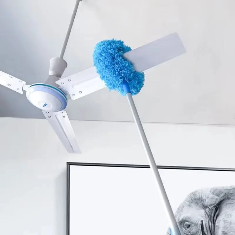 Microfiber Ceiling Fan Duster with Extendable Handle Cleaning Tool - 12