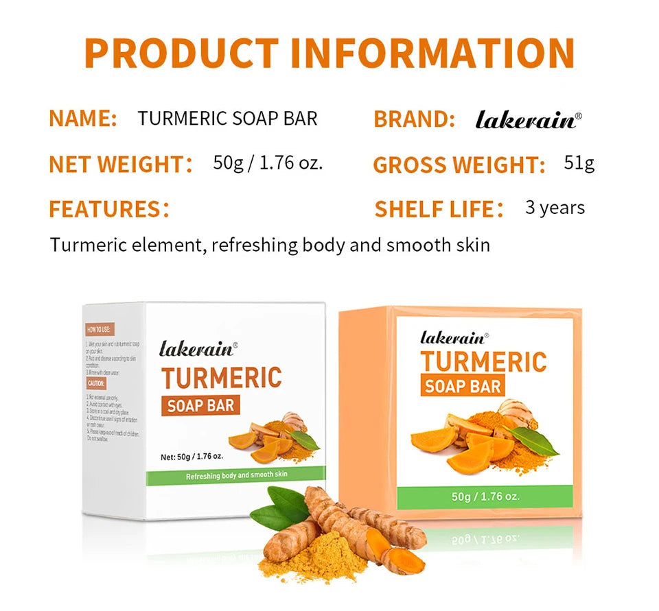 Turmeric Lemon Kojic Acid Soap Natural Skincare Bar