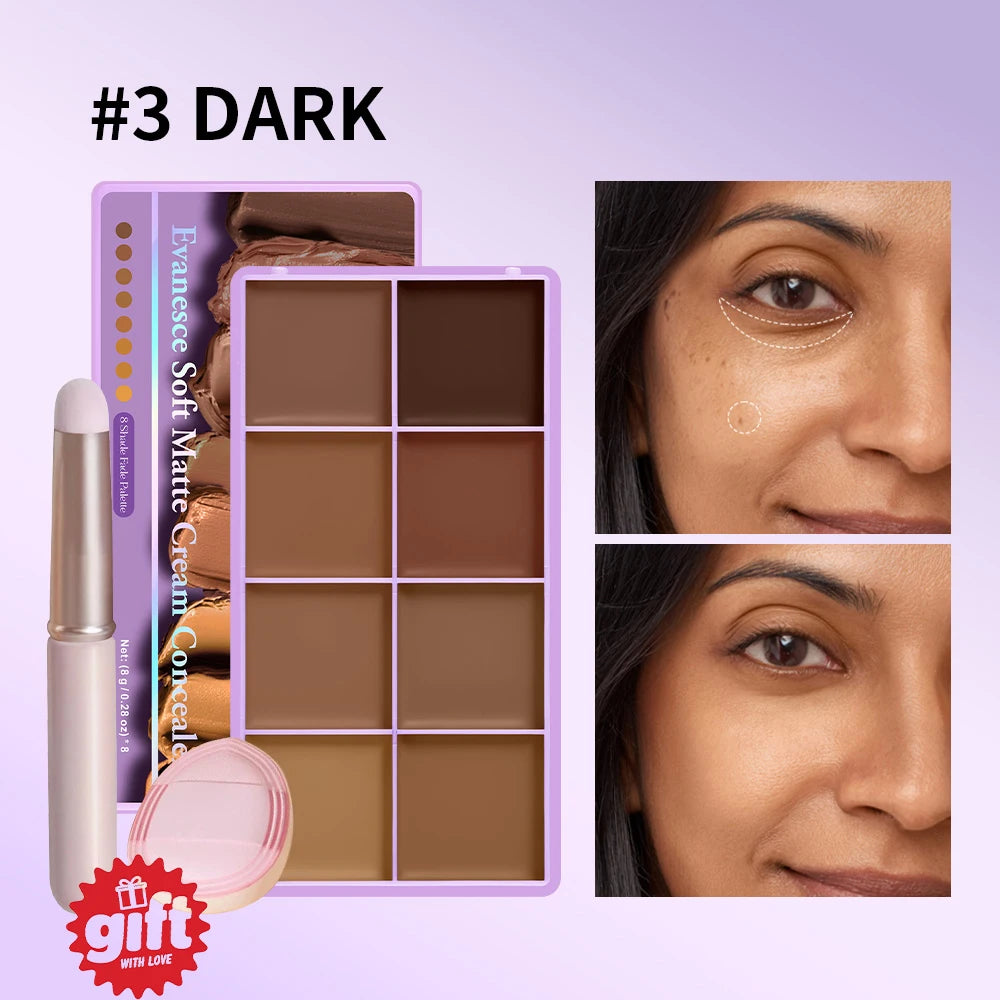 Cream Concealer Palette Long Wear Full Coverage Makeup - 21