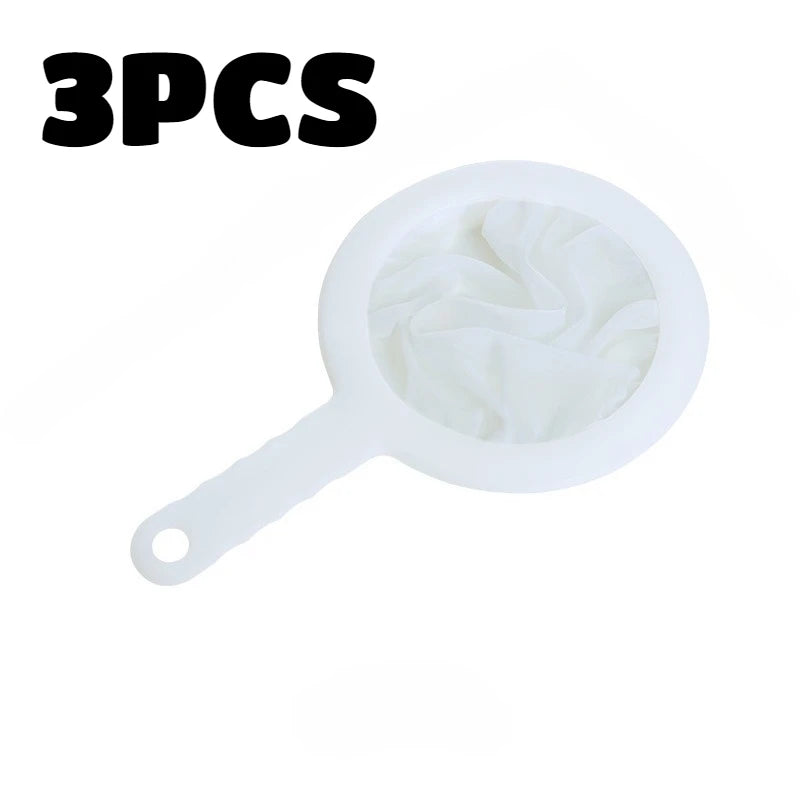 5pcs Ultra Fine Mesh Strainer Set for Soy Milk Juice Coffee Food Sieve