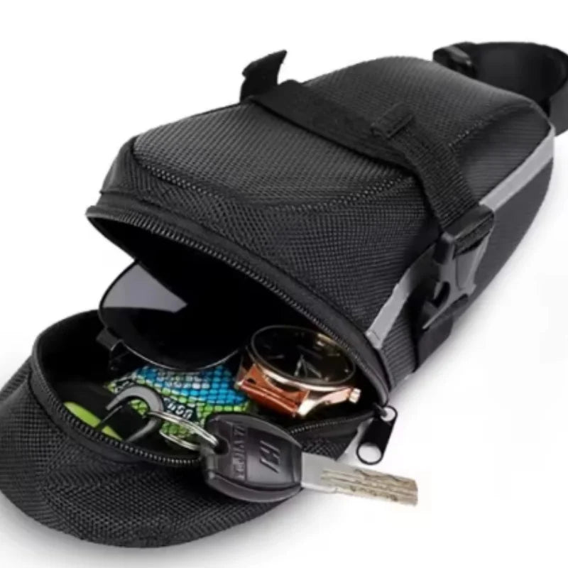 Bicycle Saddle Bag Rainproof Cycling Seat Tail Pouch Storage Accessory - 6
