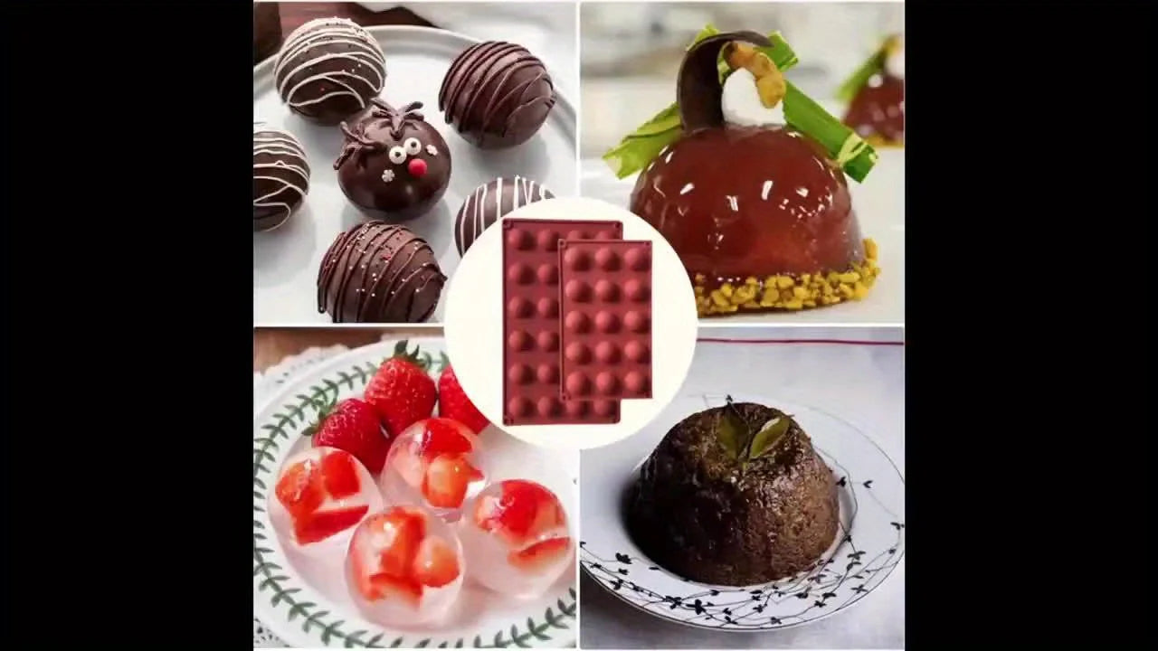 Silicone Semi Sphere Mold Half Ball Baking Tray for Chocolate Mousse