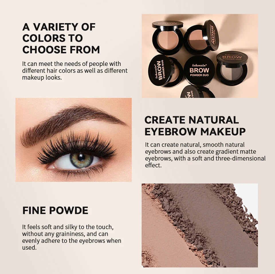 Eyebrow Powder Duo Contour Shadow Palette - 8