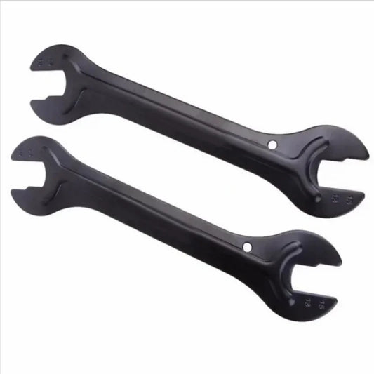 Bike Hub Cone Wrench - Steel Bicycle Axle Spanner Repair Tool