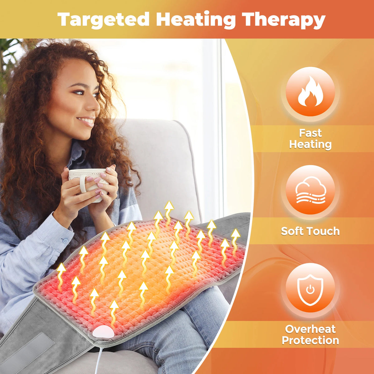 Electric Heating Waist Belt Thermal Pad Back Warmer