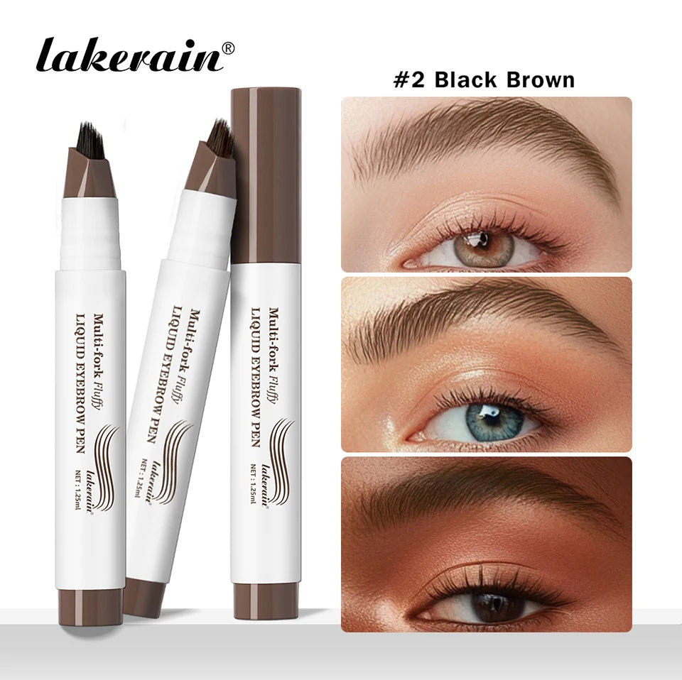 Waterproof Liquid Eyebrow Pencil Multi Fork Tattoo Pen - 7