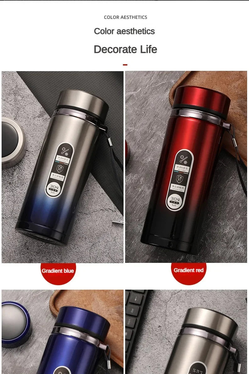 SoftAura Smart Thermos Bottle LED Temperature Display Vacuum Flask 500ml