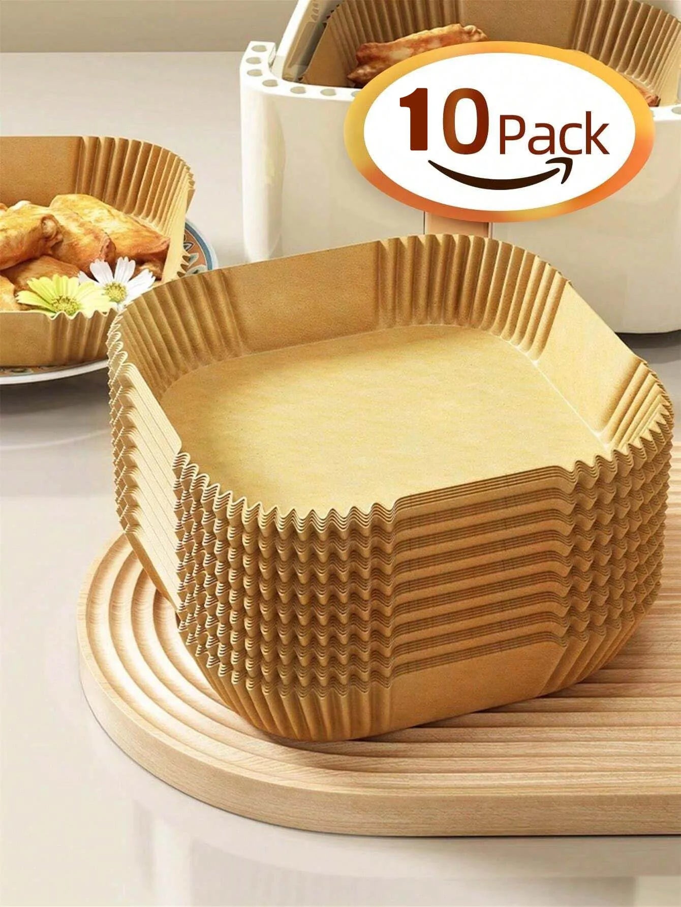 Disposable Air Fryer Paper Liners Non Stick Baking Parchment Mats