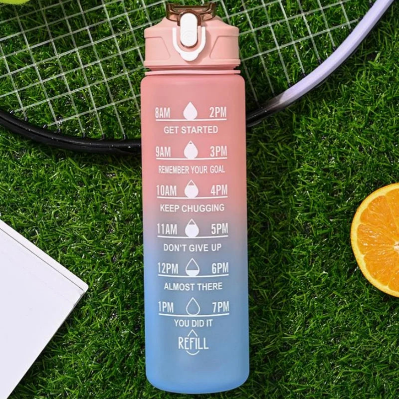 750ml Motivational Sports Water Bottle Leak Proof Fitness Tracker Cup - 8
