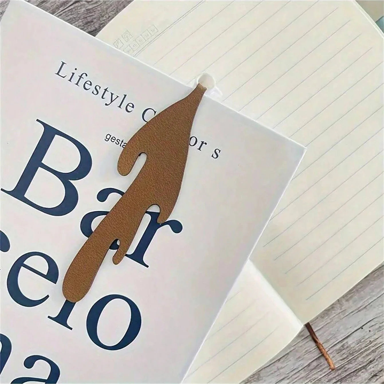 Spilled Coffee Bookmark Unique Reading Corner Marker for Book Lovers